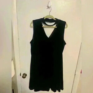 Lane Bryant Velvet V-Neck Sleeveless Dress Size 26/28